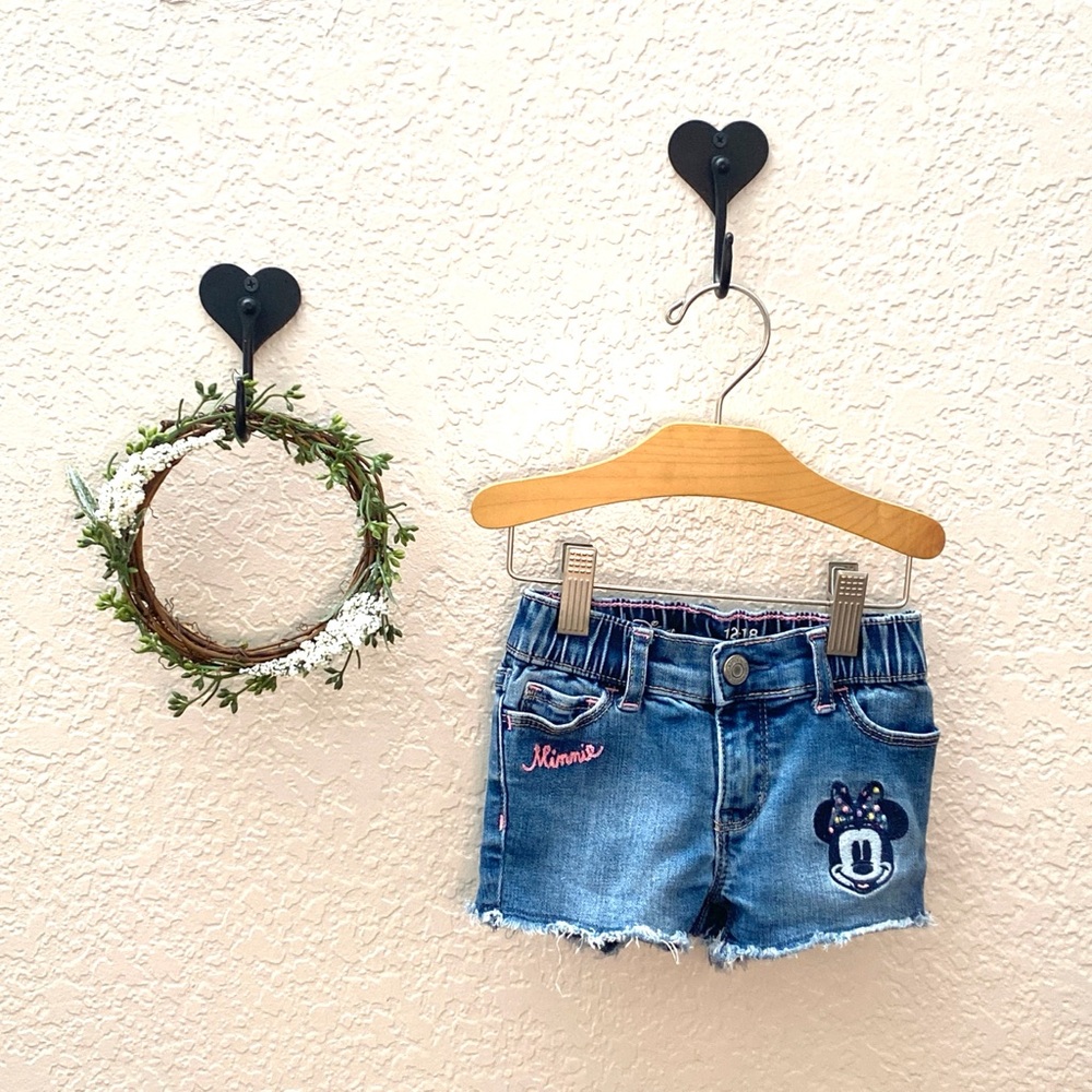 Baby Gap Disney Minnie Mouse Denim Cutoff Shorts | 12-18M
